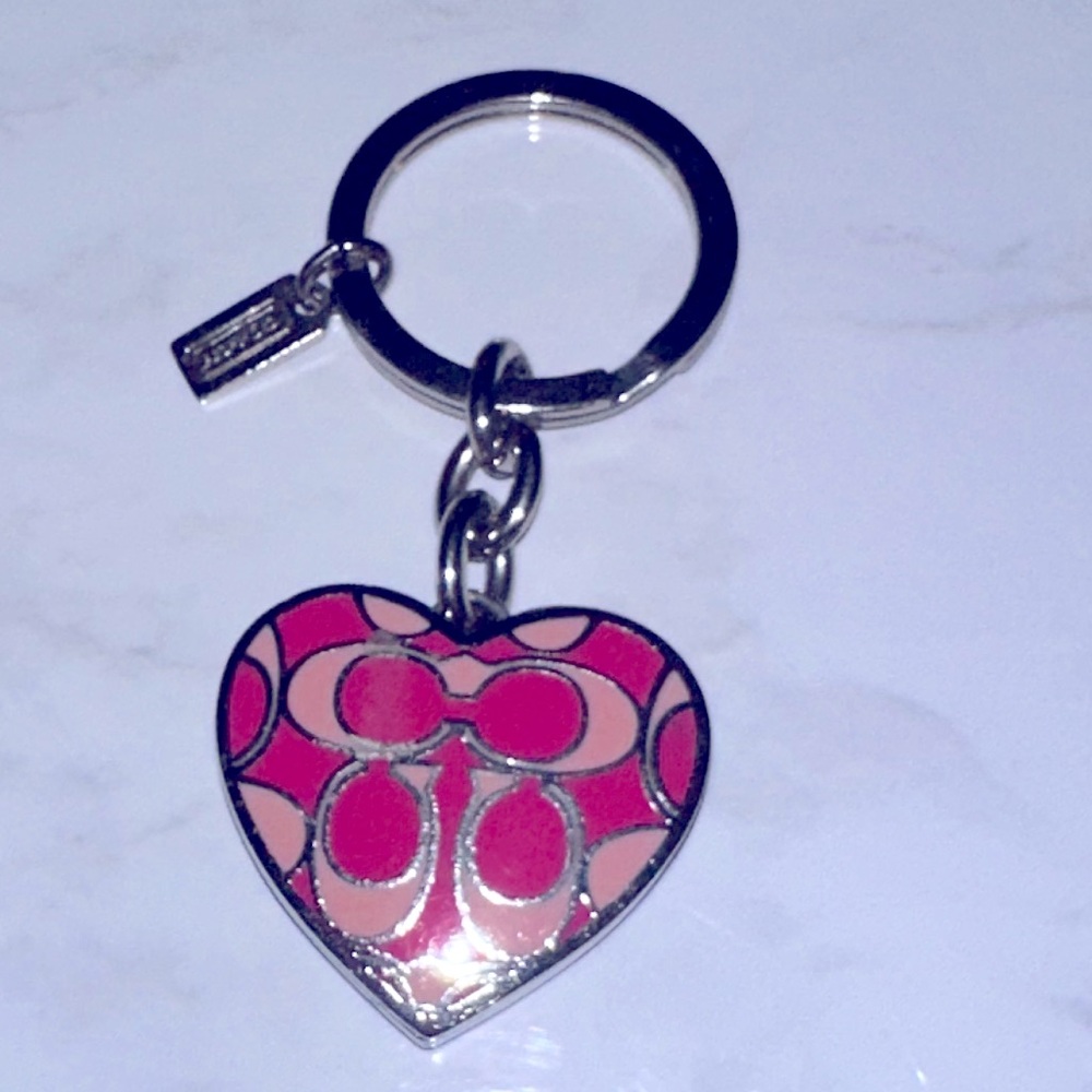 Heart Shaped COACH key chain locket